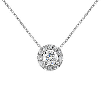 White gold necklace edging diamond 0,20 ct , J04221-01-20-06, mainproduct