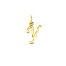 Gold-plated silver Y initial charm , J03932-02-Y