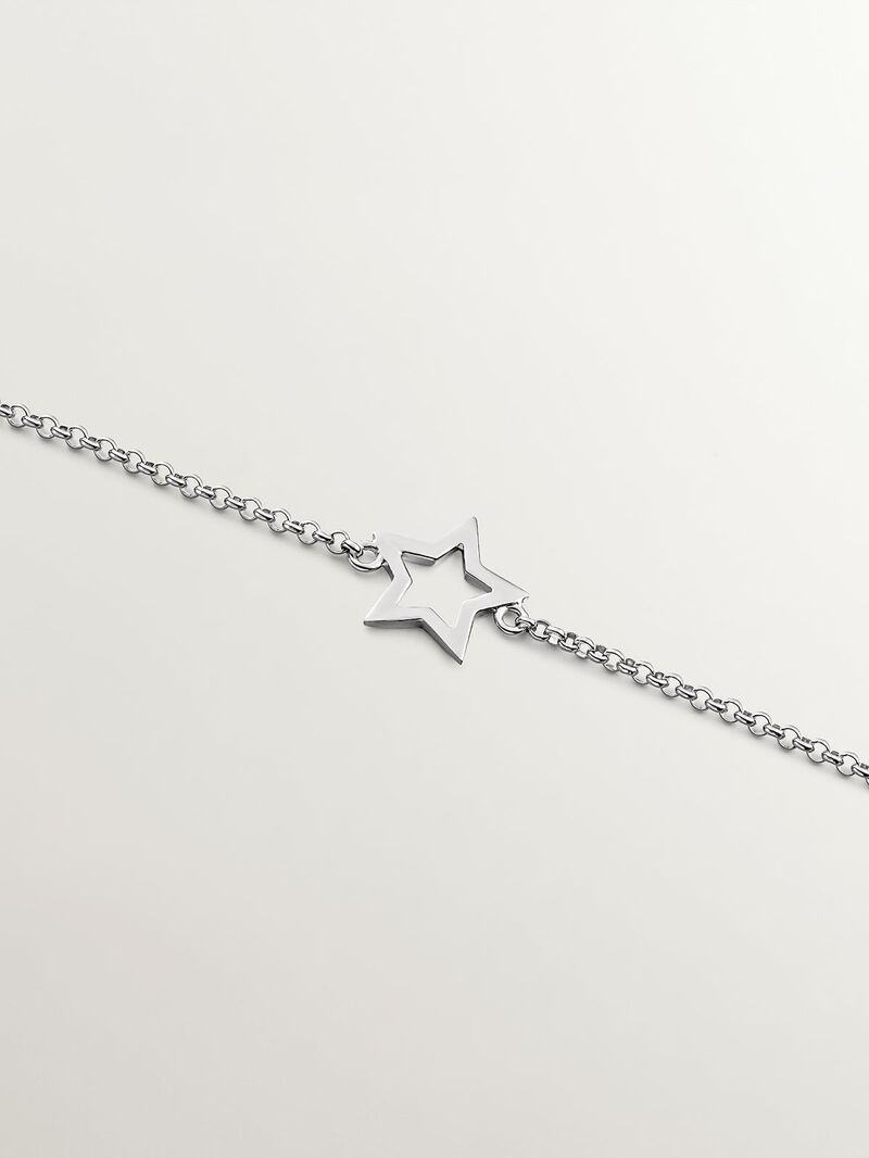 925 Silver bracelet with a star shape image number 4