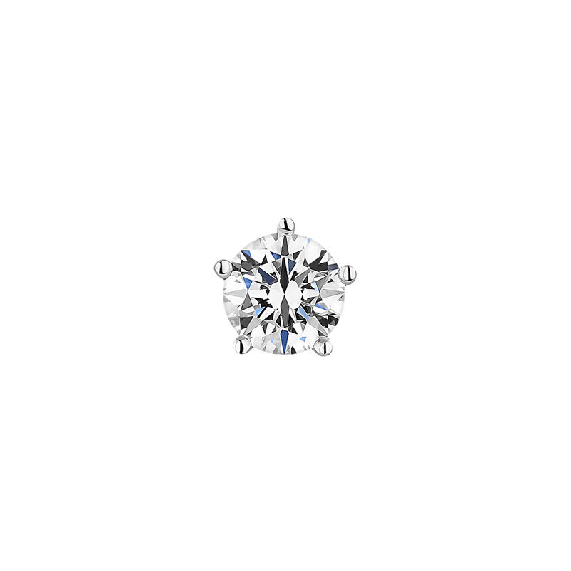 Gold solitaire earring 0.10 ct. diamond , J00888-01-10-H, hi-res