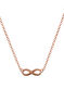 Rose gold infinity necklace , J01248-03