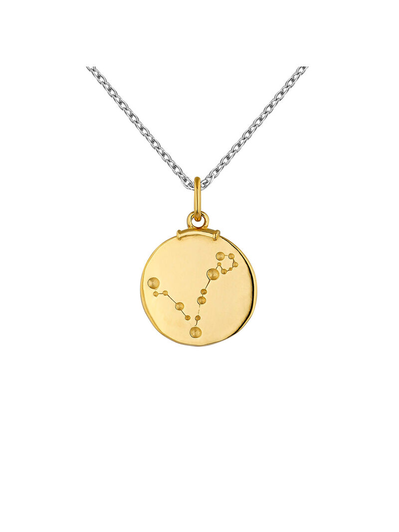 Pisces Charm made from 925 silver bathed in 18K yellow gold. image number 8