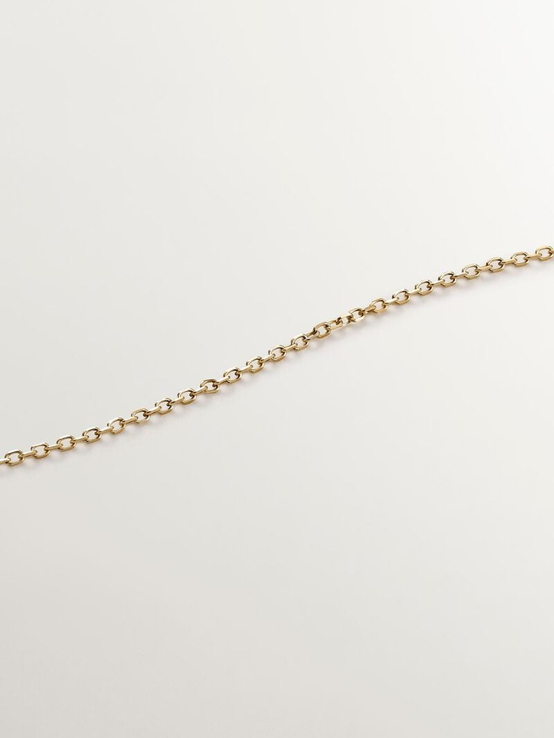 9K yellow gold pendant with emerald and diamond clover image number 4