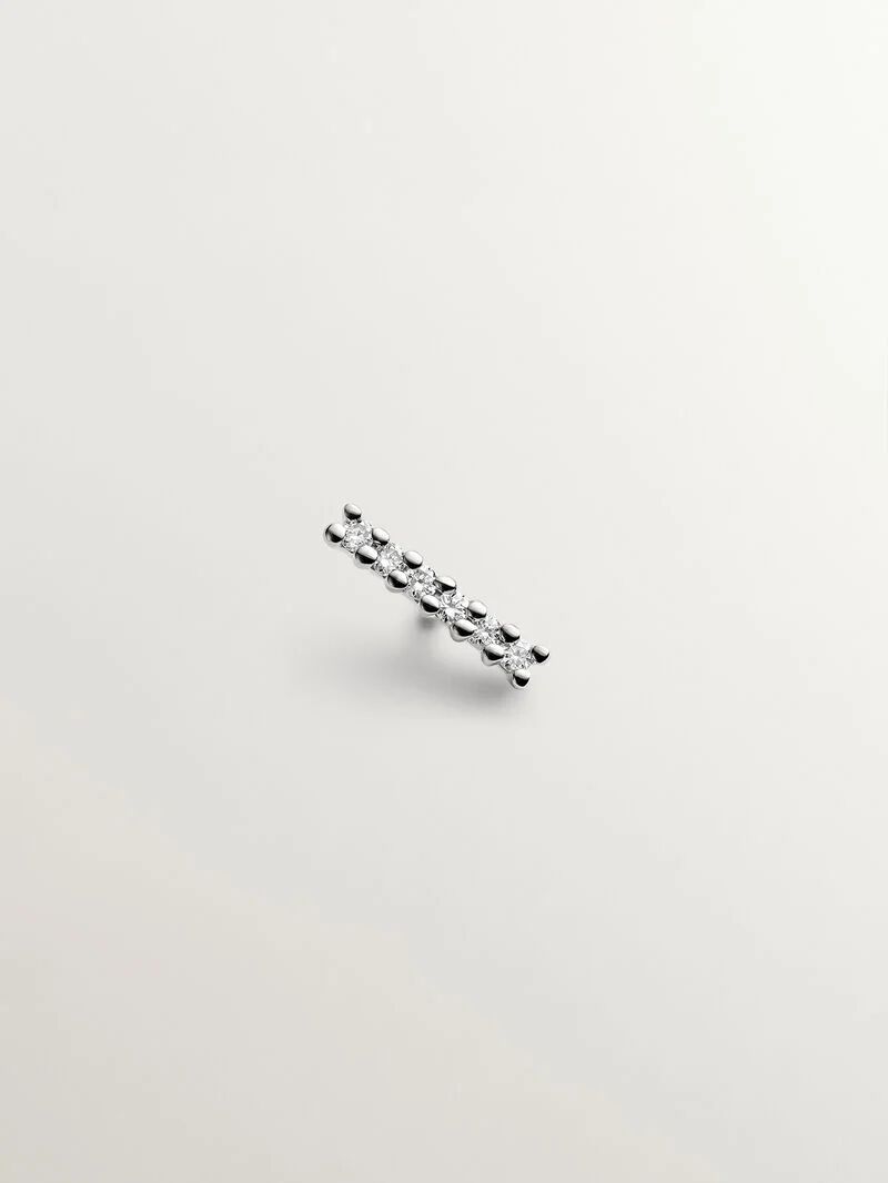 18K white gold piercing with diamonds image number 0