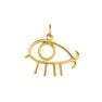Gold-plated silver eye charm , J04842-02