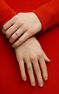 Anillo orla diamantes 0,09 ct oro blanco , J03938-01-09