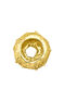 Sea urchin circular charm in 18k yellow gold-plated sterling silver, J05200-02