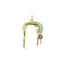 Gold-plated silver Nut goddess charm, J04846-02-TURENA-LAM