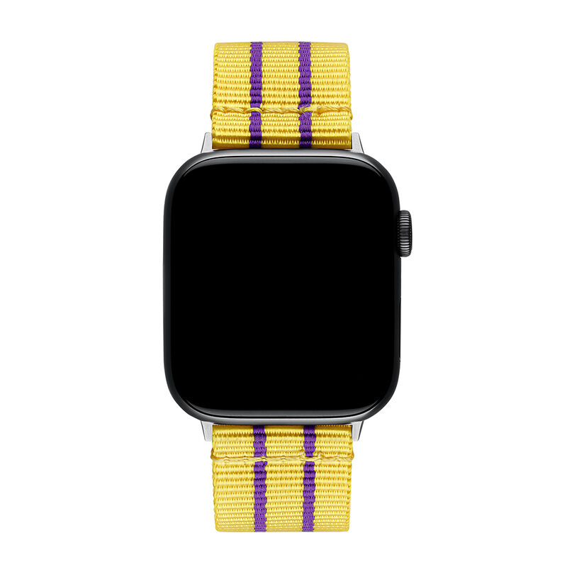 Apple Watch bracelet nylon jaune, IWSTRAP-YN, hi-res