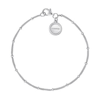 Bracelet chaîne à boules argent, J05110-01,hi-res