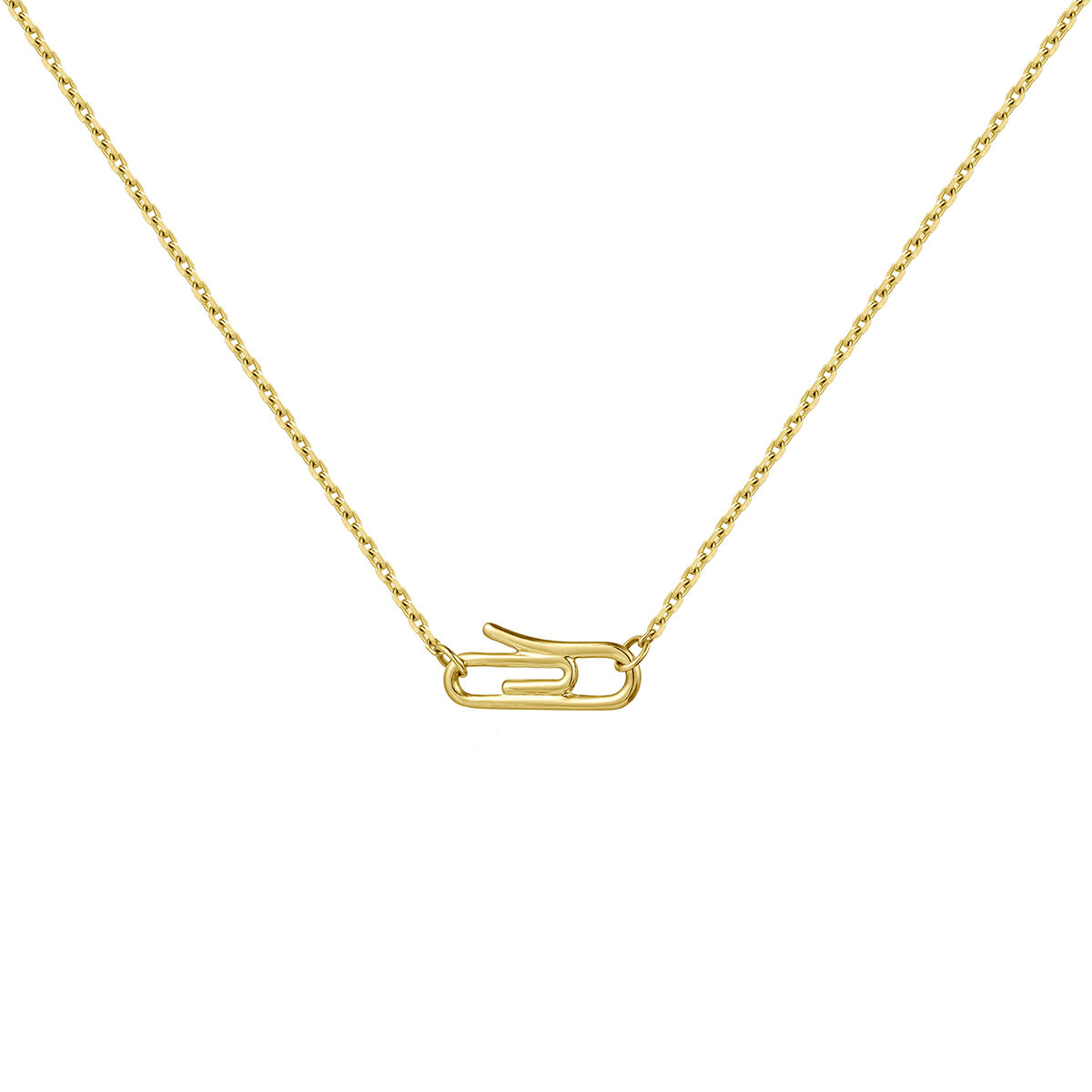 Chain with gold paperclip., J05034-02, hi-res