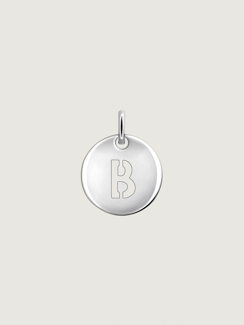 925 Silver charm with initial B image number 0