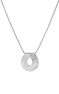 Oval silver pendant with raised detail, J05212-01