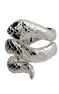 Silver open snake ring , J00305-01