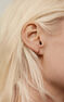 Boucle d'oreille saphir et rhodolite argent plaqué or , J04836-02-WS-RO-H