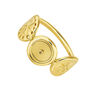 Gold plated circle ethnic ring , J04448-02