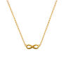 Gold infinity necklace, J01248-02