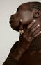 Gold plated silver crocodile ring, J00825-02-NEW