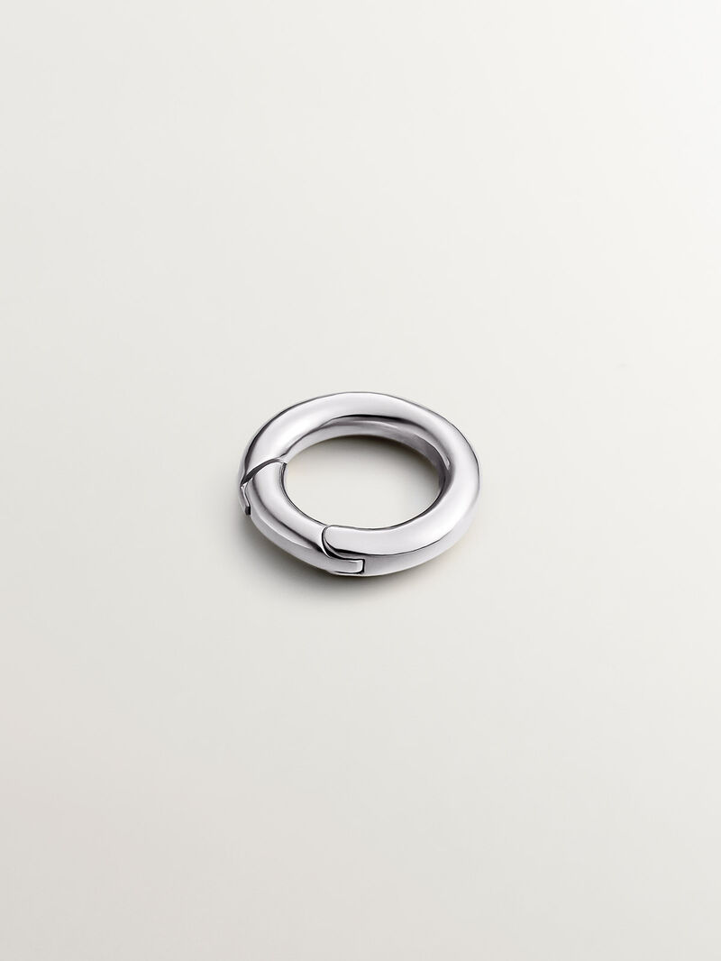 925 Silver Round Carabiner image number 0