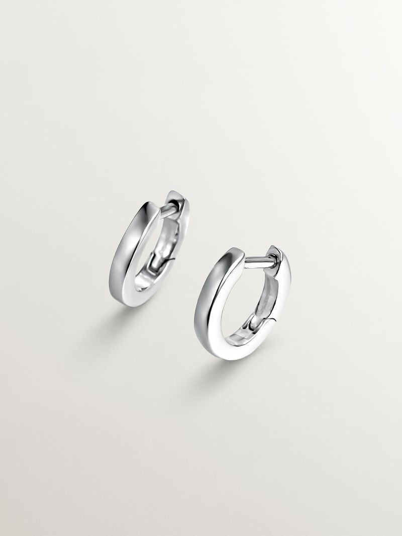 Small 925 silver hoop earrings image number 0