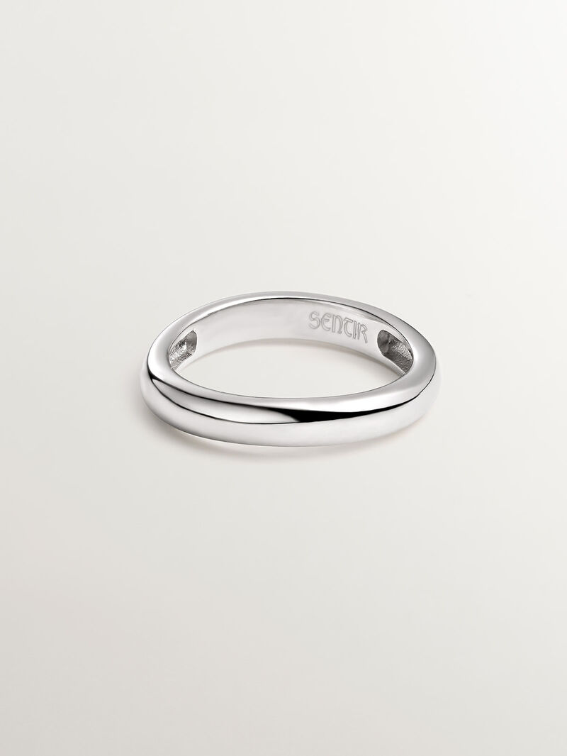 925 Sterling Silver Smooth Ring image number 2
