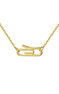 Chain with gold paperclip., J05034-02