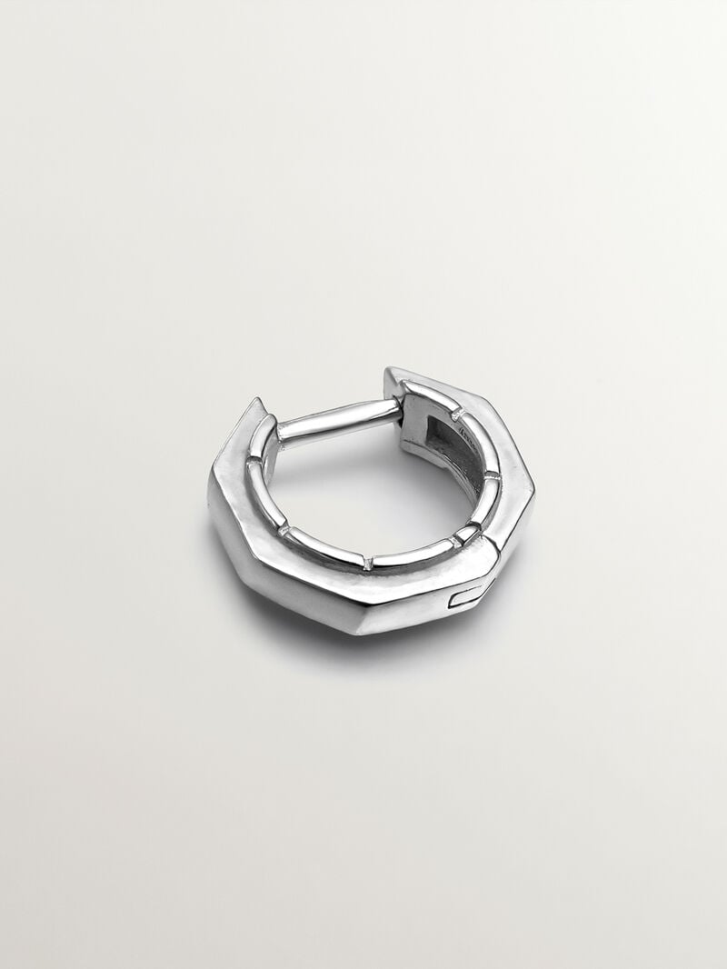 925 Silver Individual Aro Pending with geometric finish image number 2