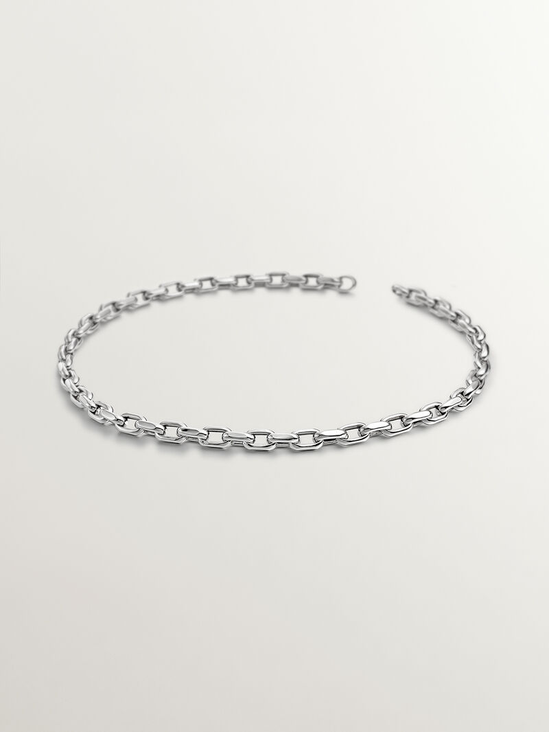 925 Silver Forza Link Necklace 45cm image number 0