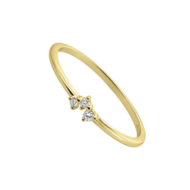 9kt gold diamond trilogy ring, J04953-02, hi-res