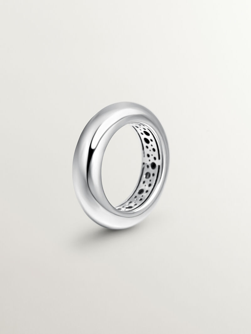 925 silver thick ring image number 0