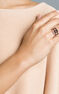 Anillo maxi plata recubierta oro rosa , J03352-03-BSN-WT