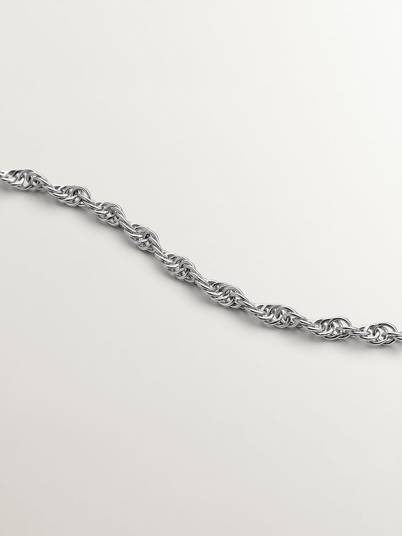 925 Silver Rope Link Chain image number 2