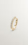 Pendiente individual aro pequeño de oro amarillo de 18kt con diamantes de 0,08cts, J00597-02-NEW-H