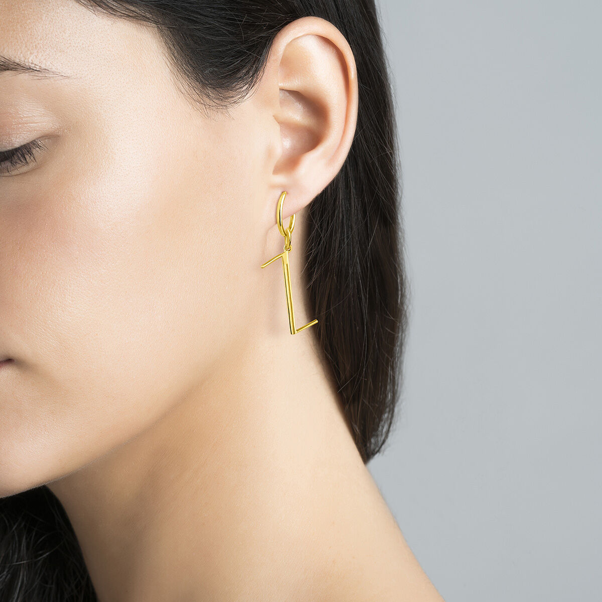 Large gold-plated silver Z initial charm  , J04642-02-Z, hi-res