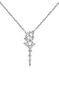 Necklace in 9ct white gold with 0 28ct diamonds, J04962-01