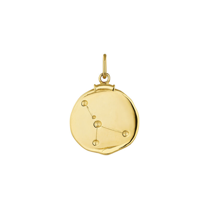 Gold-plated silver Cancer charm , J04780-02-CAN, hi-res