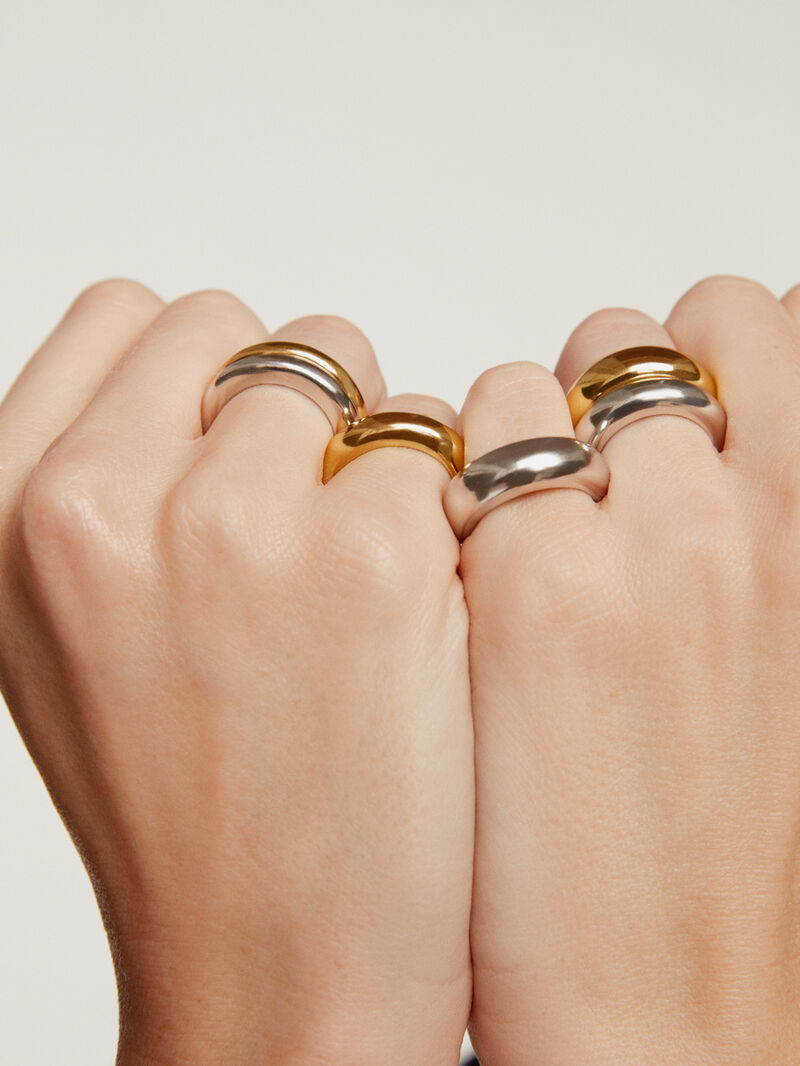 925 silver thick ring image number 5