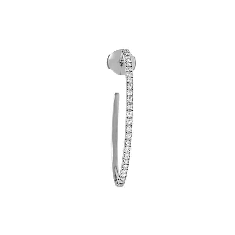 Gold maxi hoop earrings diamonds 0.2 ct , J00190-01-40-H, hi-res