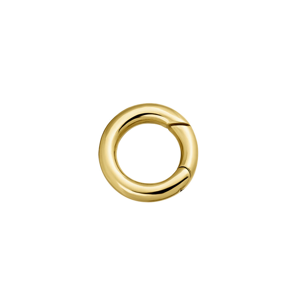 Round hinged clasp in 18k yellow gold-plated silver, J05348-02, hi-res