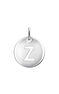 Silver Z initial medallion charm , J03455-01-Z