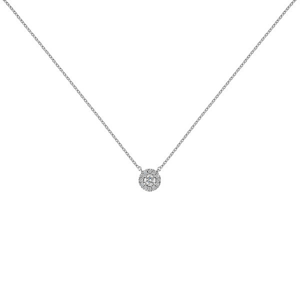 White gold necklace edging diamond 0,05 ct, J04221-01-05-05,hi-res