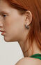 Boucles d'oreilles ovales petites argent , J00799-01