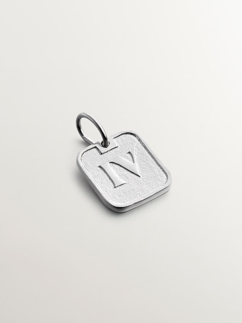 925 silver charm with number 4 image number 0