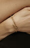 Thin gold plated tubogas snake bracelet, J04290-02