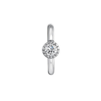 9 kt white gold piercing with 0,014 diamond , J03909-01-H, mainproduct