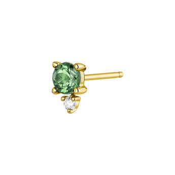 Earrings emerald and diamonds gold , J04073-02-EM-H, mainproduct