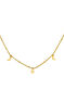 Gold plated silver stars and moons necklace , J04821-02