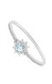 Mini Silver ring with blue topaz , J03301-01-SKY-SP