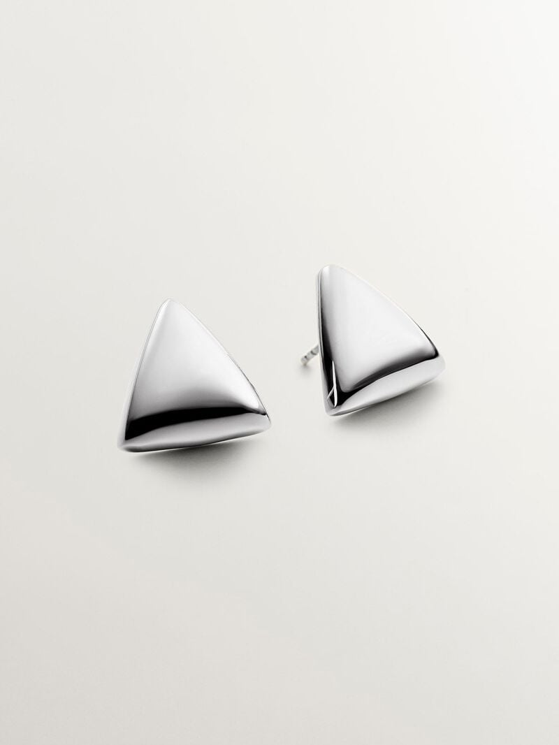 925 silver earrings with triangular shape image number 0