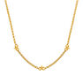 Gold plated mini stars necklace , J01900-02